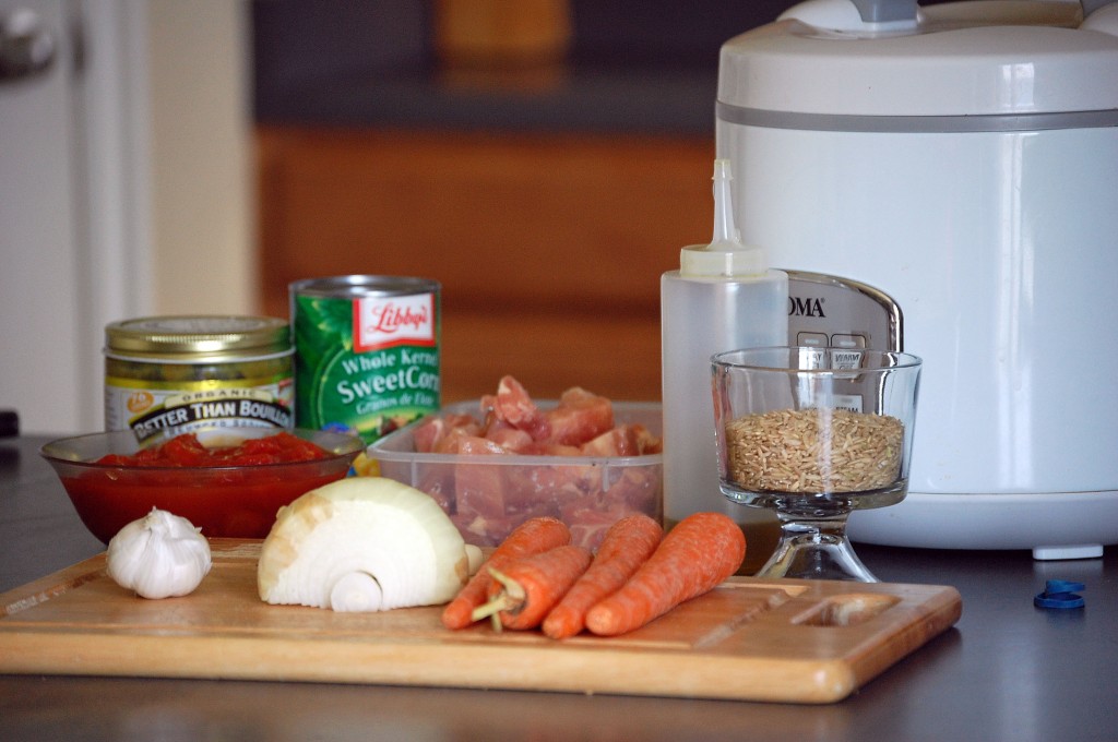 Taco Soup in the Rice Cooker Recipe Taco Soup in the Rice Cooker. We love this way of cooking taco soup! Perfect bridge between crockpot and stove top, when you only have 45 minutes you can't be in the kitchen!