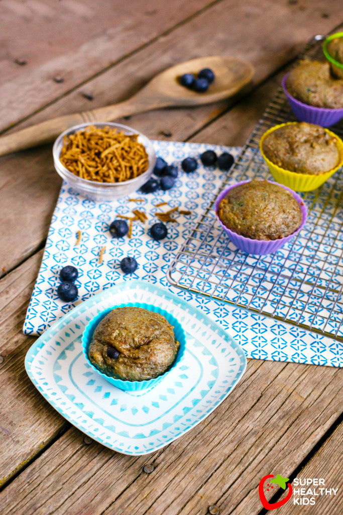 Blueberry Bran Muffin Recipe Blueberry Bran Muffins. Packed with nutrition and delicious flavor. www.superhealthykids.com