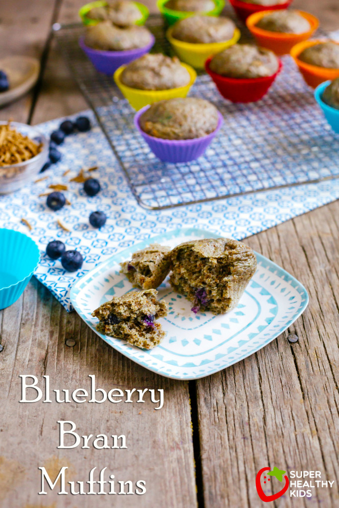 Blueberry Bran Muffin Recipe Blueberry Bran Muffins. Packed with nutrition and delicious flavor. www.superhealthykids.com