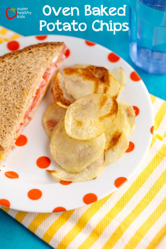 12 Healthy Homemade Chip Recipes Oven Baked Potato Chips -- healthy, easy and SO delicious!
