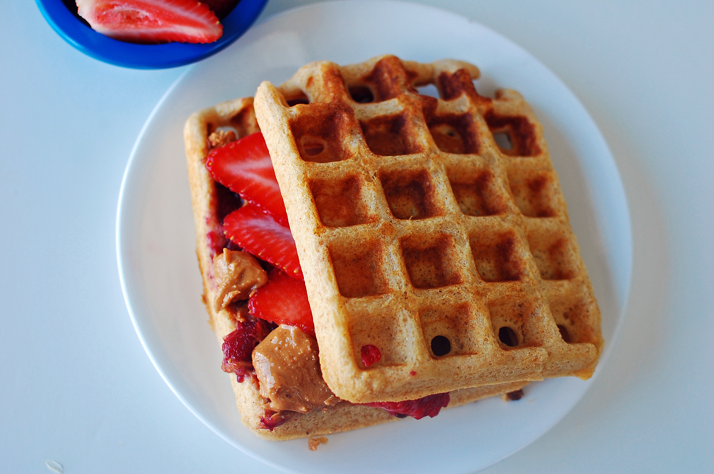 Double Nutbutter Wafflewich for Lunch! Healthy Ideas for Kids