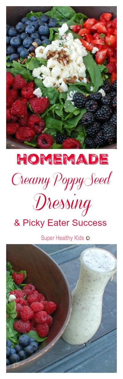 Homemade Creamy Poppy Seed Dressing and Picky Eater Success. We put this dressing on just about everything! http://www.superhealthykids.com/homemade-creamy-poppy-seed-dressing-and-picky-eater-success/ Homemade Creamy Poppy Seed Dressing and Picky Eater Success. We put this dressing on just about everything! http://www.superhealthykids.com/homemade-creamy-poppy-seed-dressing-and-picky-eater-success/