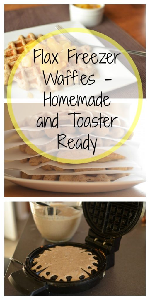 Flax Freezer Waffles - Homemade and Toaster Ready