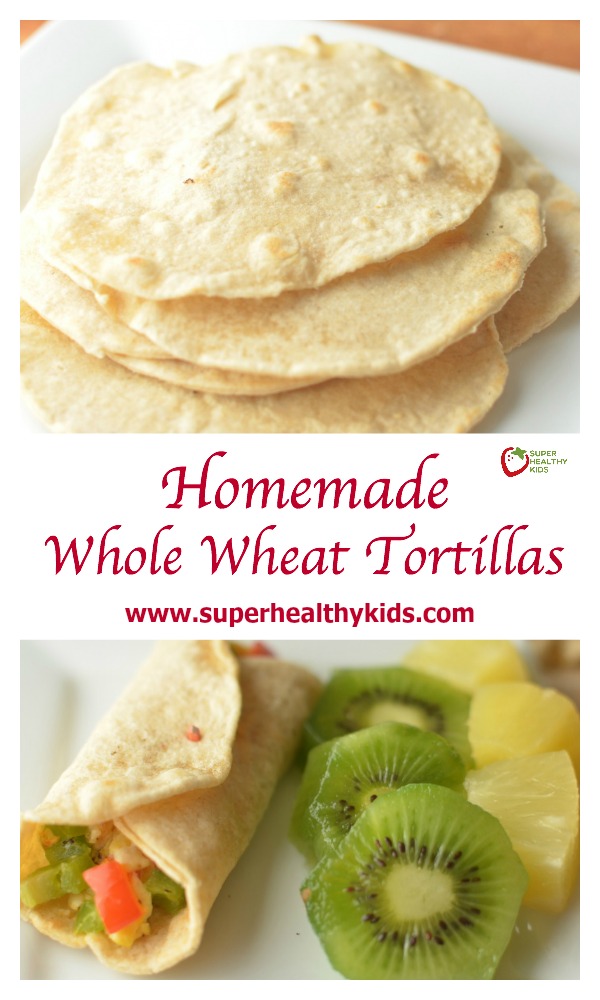 Homemade Whole Wheat Tortillas. If you haven't made homemade tortillas with your kids yet, it's a must do kitchen activity for the summer! Making your own is not only cheaper and healthier, but it teaches kids good kitchen skills! www.superhealthykids.com/homemade-whole-wheat-tortillas-with-holiday-breakfast-burrito Homemade Whole Wheat Tortillas. If you haven't made homemade tortillas with your kids yet, it's a must do kitchen activity for the summer! Making your own is not only cheaper and healthier, but it teaches kids good kitchen skills!