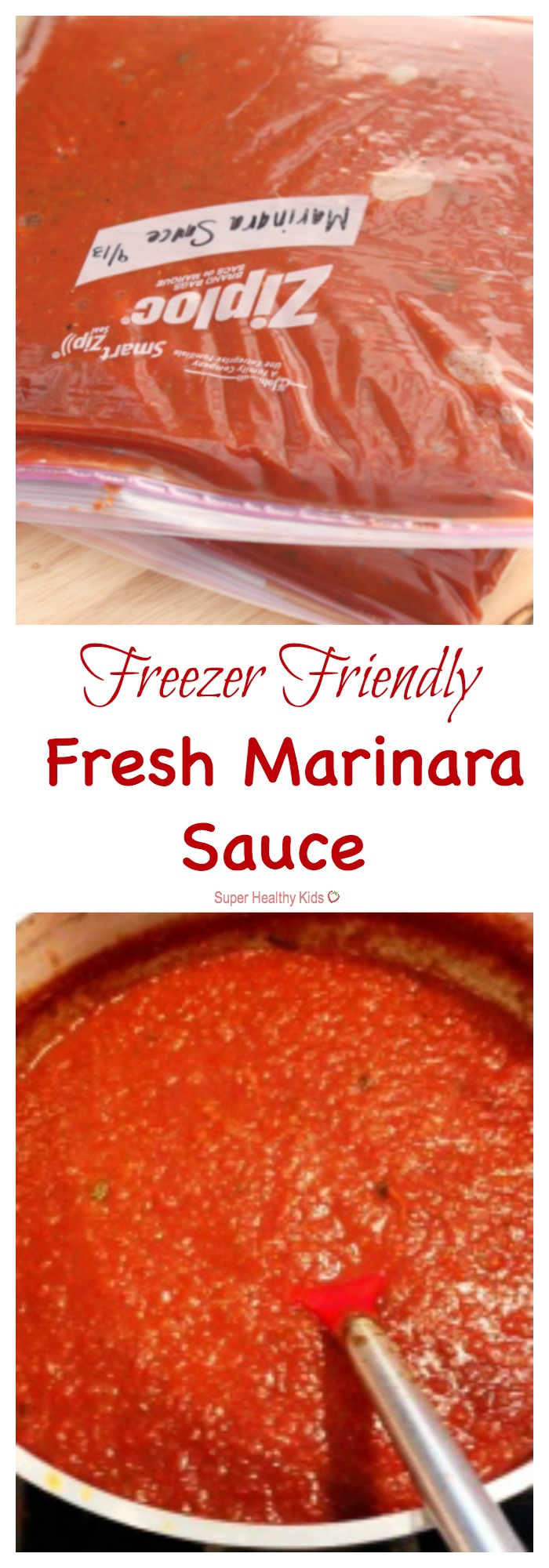 FOOD - Freezer Friendly Fresh Marinara Sauce. Freeze this veggie packed, kid friendly sauce for faster meal ideas. http://www.superhealthykids.com/freezer-friendly-fresh-marinara-sauce/ Freezer Friendly Fresh Marinara Sauce. Freeze this veggie packed, kid friendly sauce for faster meal ideas. http://www.superhealthykids.com/freezer-friendly-fresh-marinara-sauce/