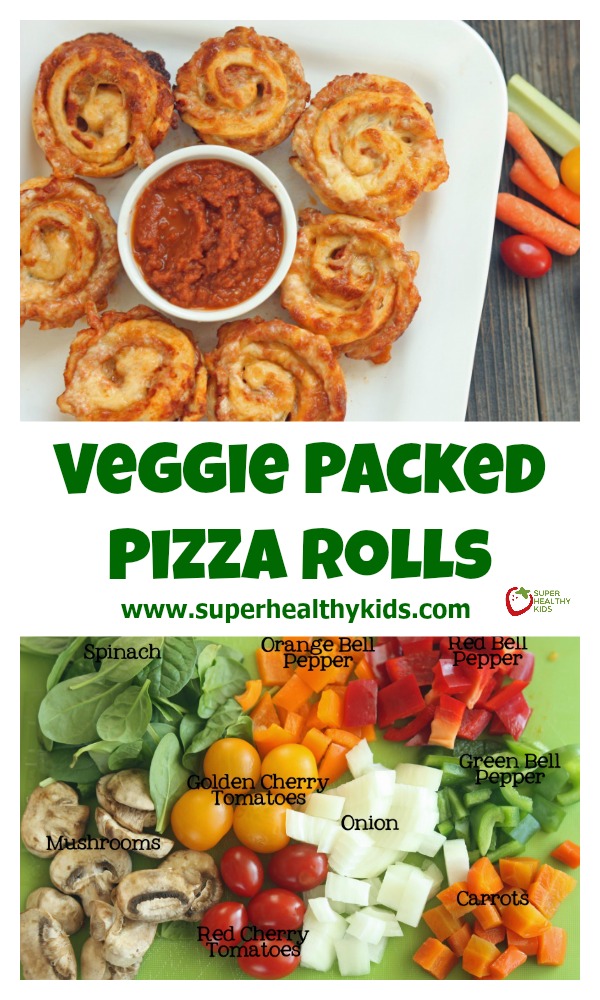 Veggie Packed Pizza Roll Recipe. Pack the veggies INSIDE your pizza! http://www.superhealthykids.com/veggie-packed-pizza-rolls/ Veggie Packed Pizza Roll Recipe. Pack the veggies INSIDE your pizza! http://www.superhealthykids.com/veggie-packed-pizza-rolls/