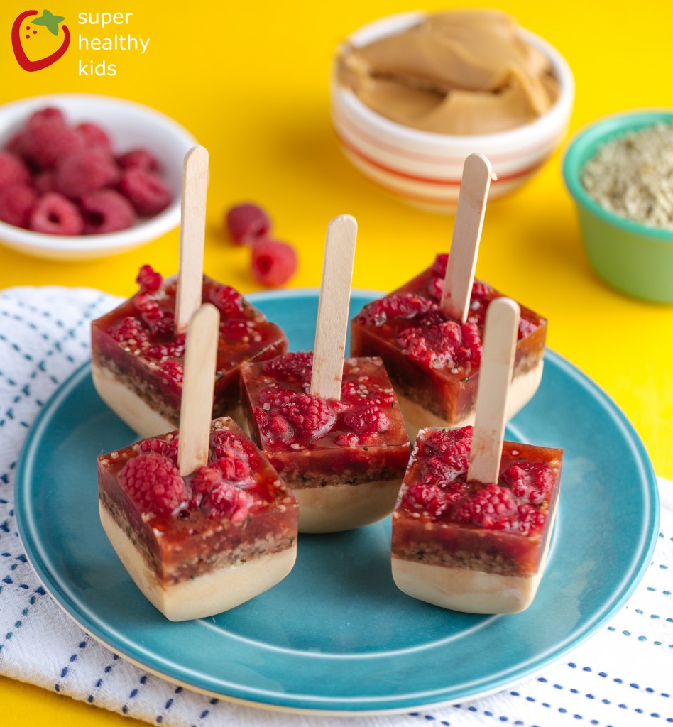 Frozen Peanut Butter Berry Pops Recipe Frozen Peanut Butter Berry Pops. PB & J Popsicles! The tastiest way to enjoy a perfect combination!