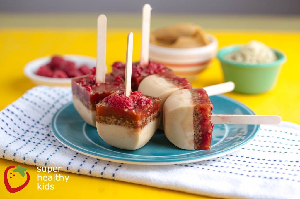 Frozen Peanut Butter Berry Pops Recipe Frozen Peanut Butter Berry Pops. PB & J Popsicles! The tastiest way to enjoy a perfect combination!