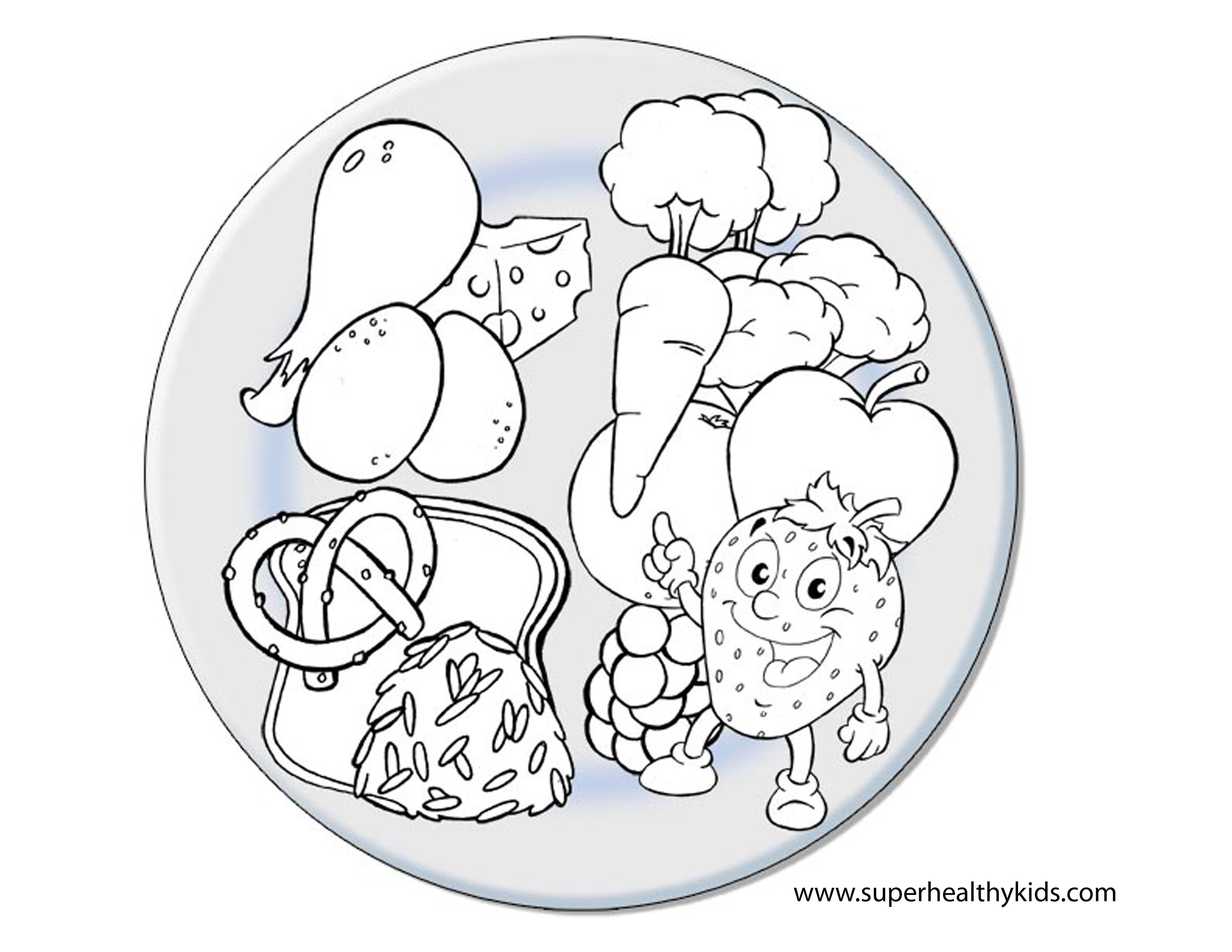 Healthy Kids My Plate Printable Activity