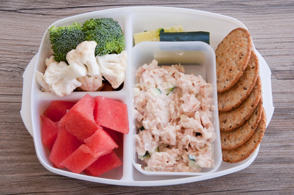 Tuna Salad with Crackers Lunchbox Super Healthy Kids