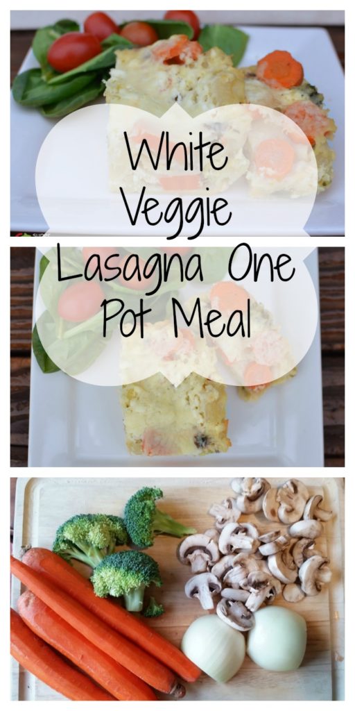 White Veggie Lasagna One Pot Meal