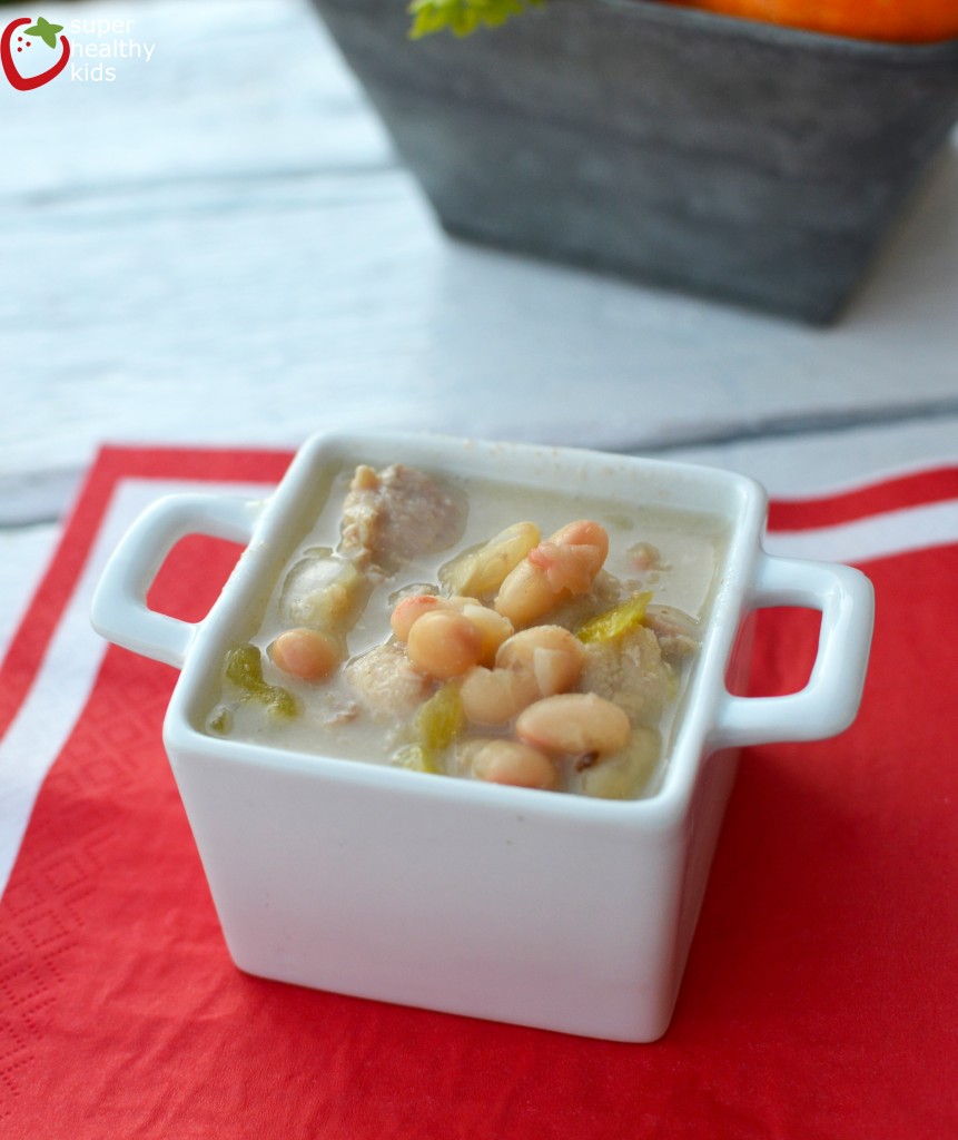 White Bean One Pot Chili Recipe White Bean One Pot Chili Recipe. Healthy soup for kids!