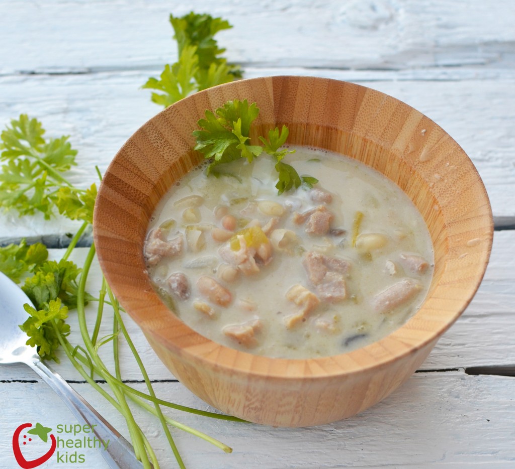 White Bean One Pot Chili Recipe White Bean One Pot Chili Recipe. Healthy soup for kids!