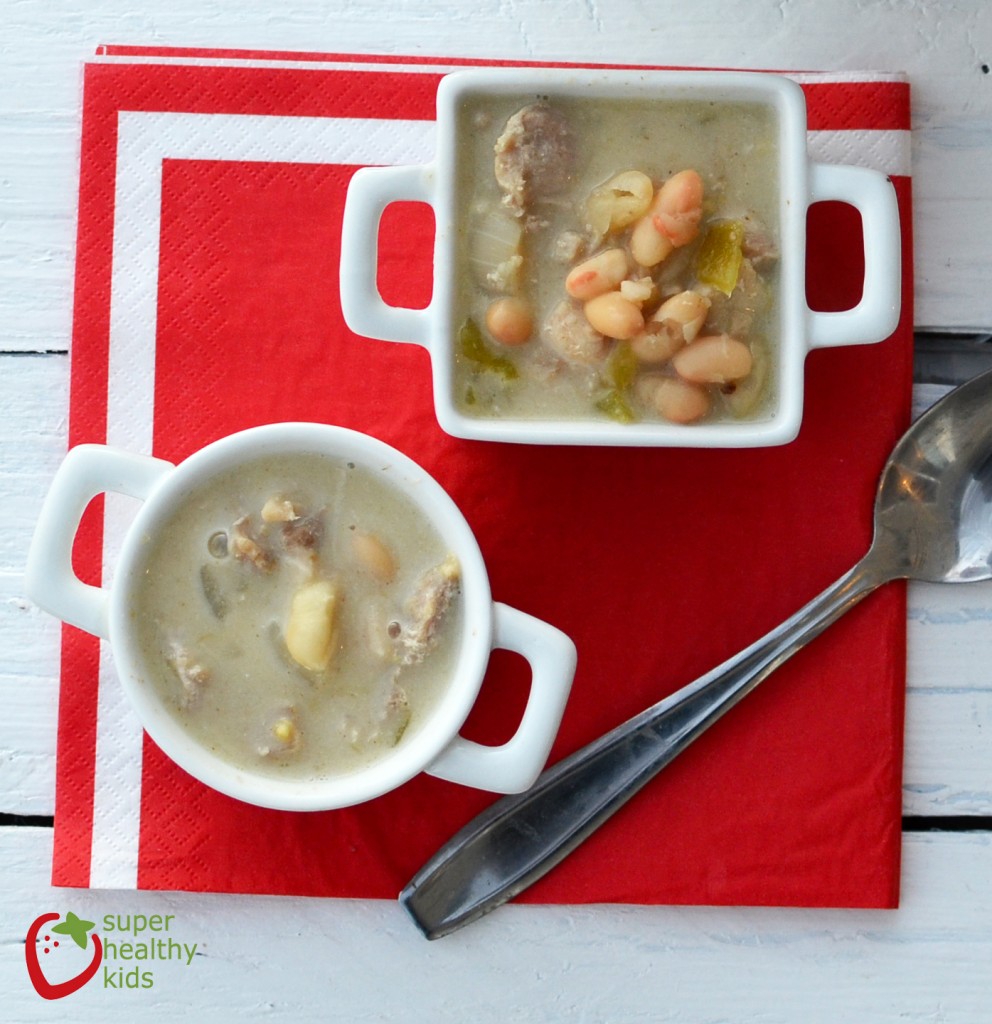 White Bean One Pot Chili Recipe White Bean One Pot Chili Recipe. Healthy soup for kids!