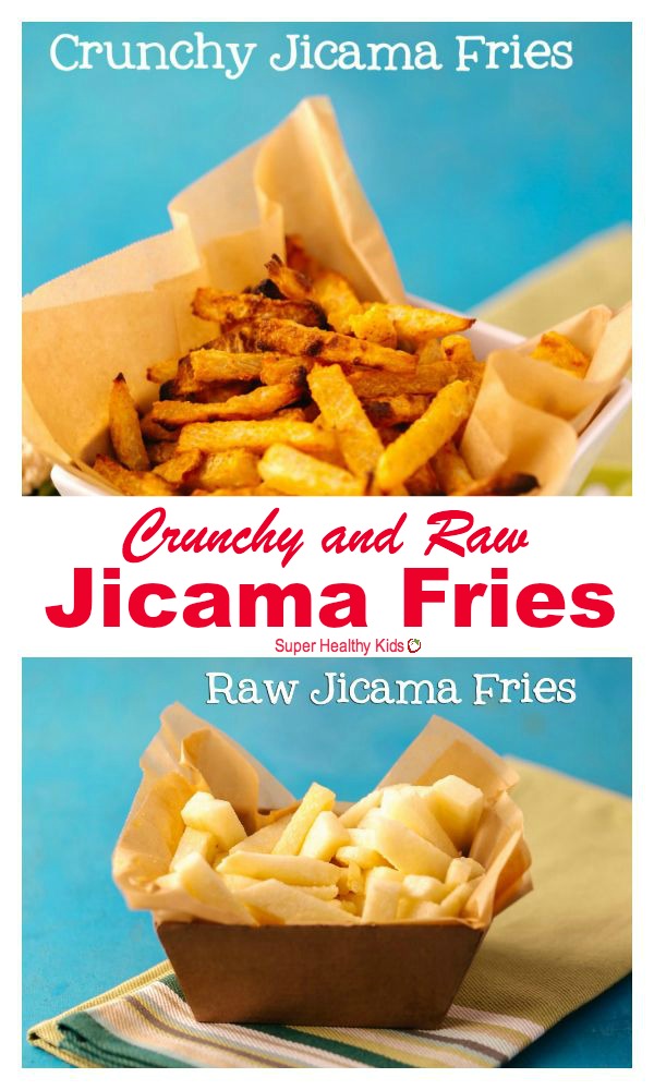 FOOD - Jicama Fries. Easy, no-bake, raw fries! We love this snack because it's easy PLUS it's good for kids. http://www.superhealthykids.com/quick-and-easy-snack-jicama-fries/ FOOD - Jicama Fries. Easy, no-bake, raw fries! We love this snack because it's easy PLUS it's good for kids. http://www.superhealthykids.com/quick-and-easy-snack-jicama-fries/