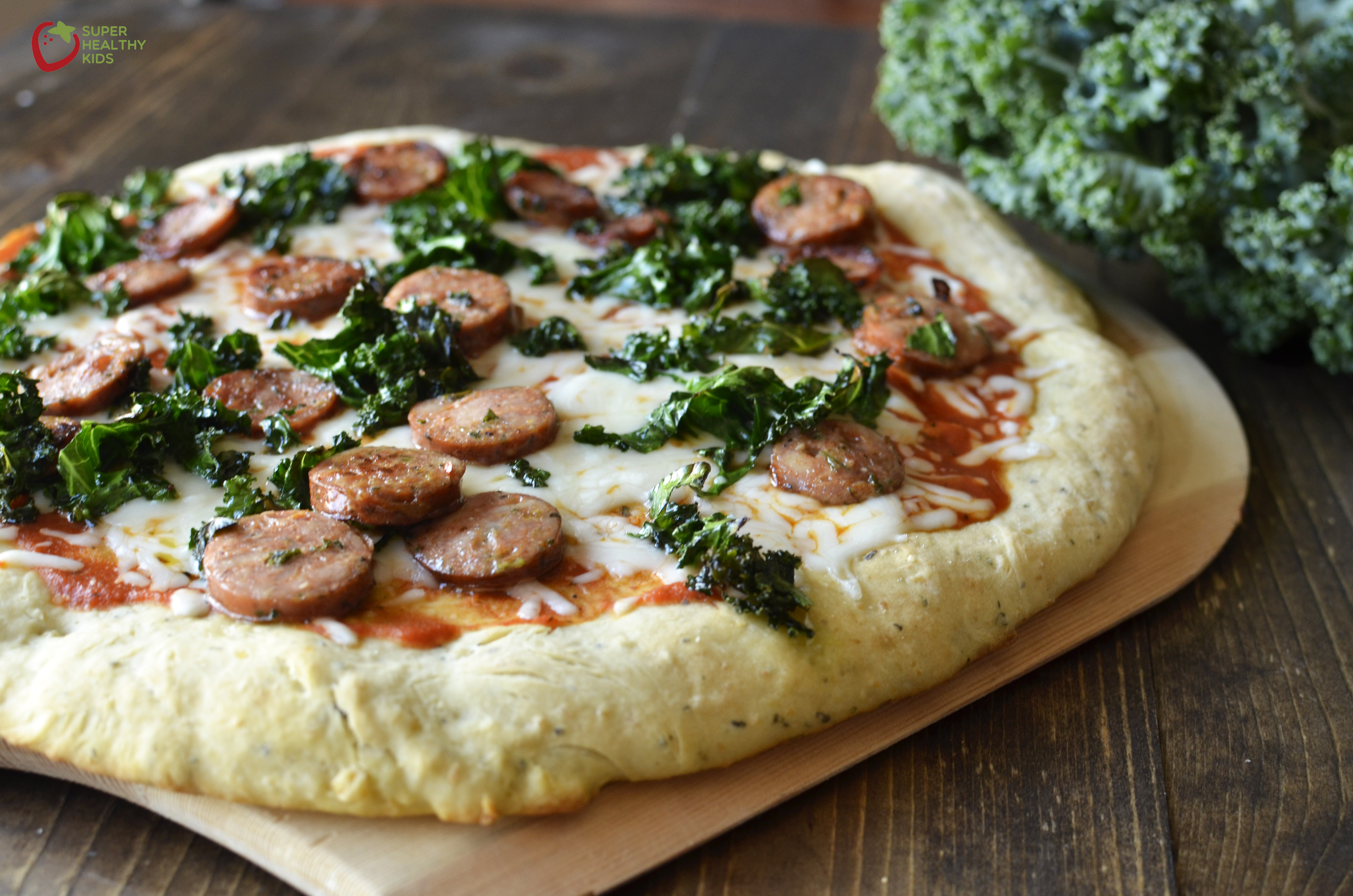 Healthy Kale Crust Pizza