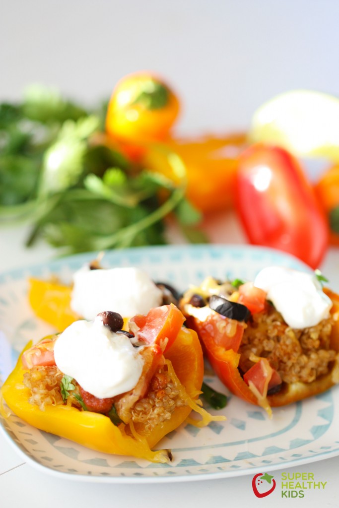 Quinoa Stuffed Mini Bell Nachos Quinoa Stuffed Mini Bell Nachos. A super healthy appetizer!