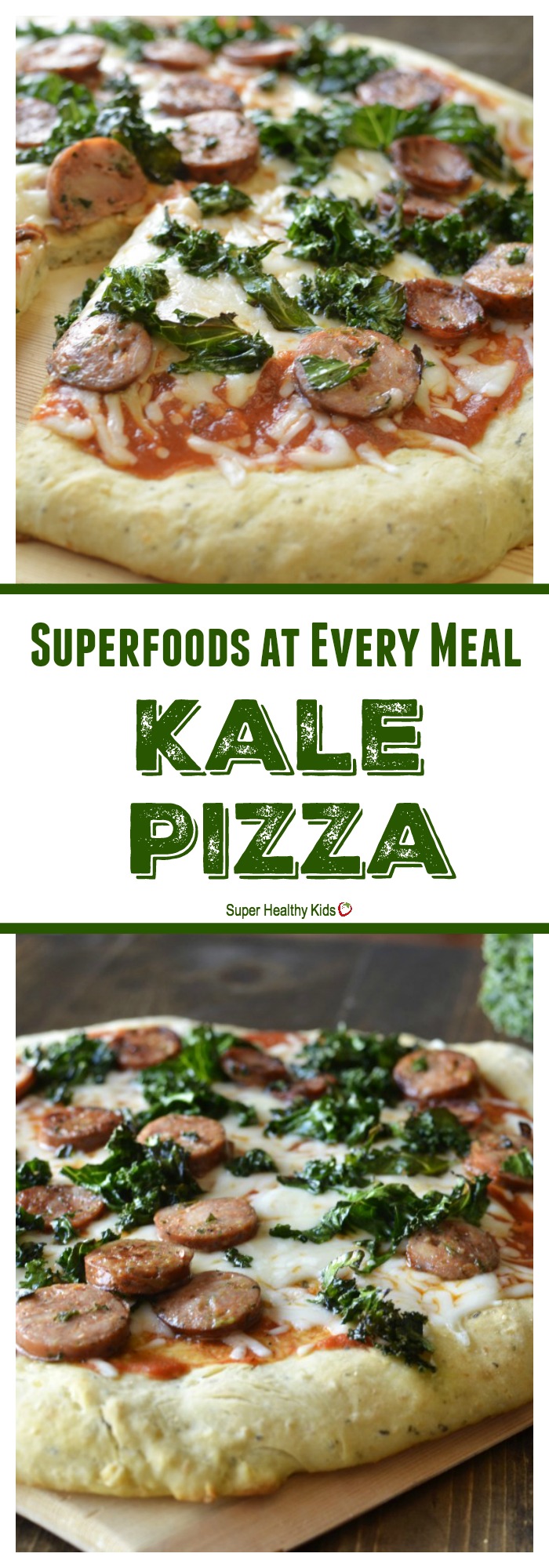 FOOD - Superfoods at Every Meal: Kale Pizza. This kale pizza includes chickpeas in the crust. So delicious and good for you! http://www.superhealthykids.com/superfoods-at-every-meal-kale-pizza/ FOOD - Superfoods at Every Meal: Kale Pizza. This kale pizza includes chickpeas in the crust. So delicious and good for you! http://www.superhealthykids.com/superfoods-at-every-meal-kale-pizza/
