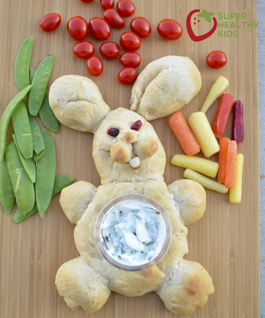 Veggie Bunny Tray with Spinach Dip Healthy Ideas for Kids