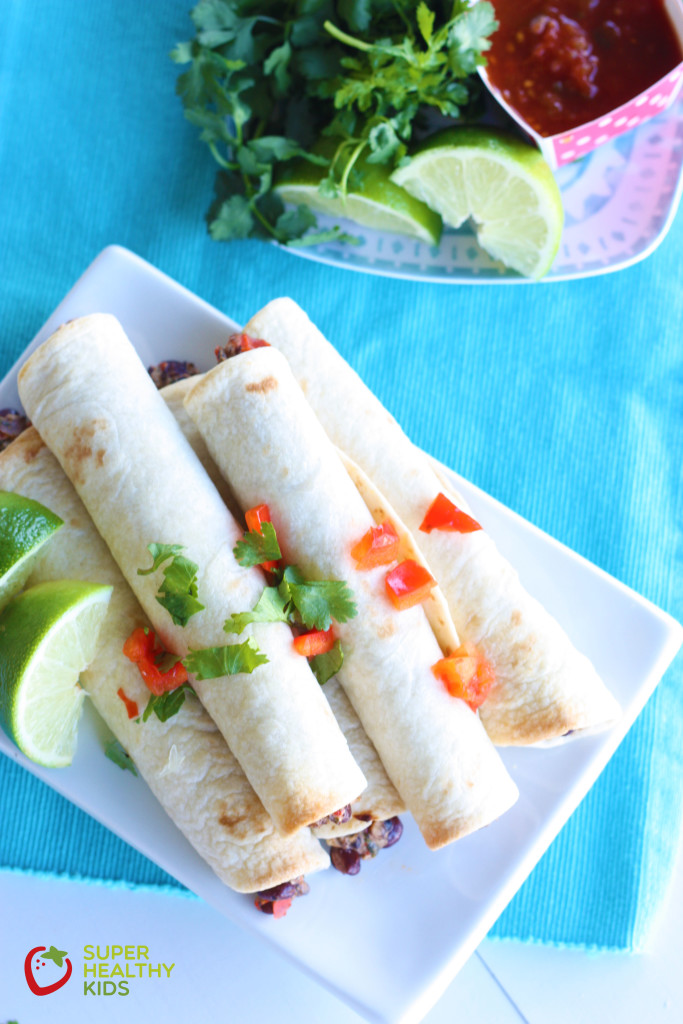 Crunchy Vegetarian Taquitos Crunchy Vegetarian Taquitos. Classic crispy bean taquito madeover with a veggie you would never expect!