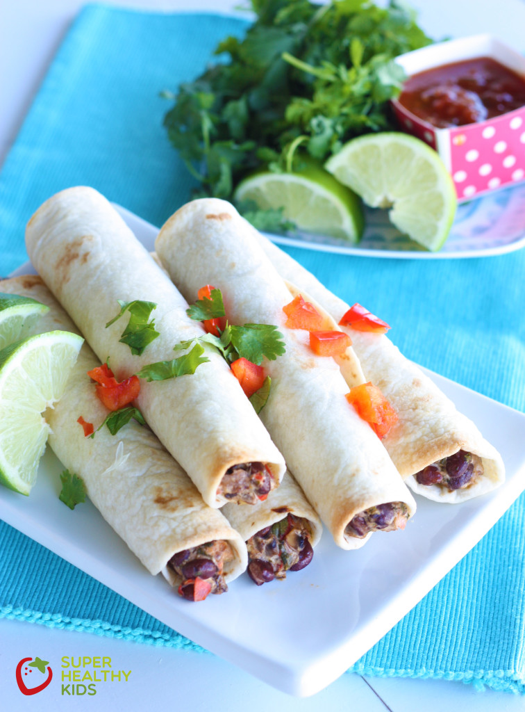 Crunchy Vegetarian Taquitos Crunchy Vegetarian Taquitos. Classic crispy bean taquito madeover with a veggie you would never expect!