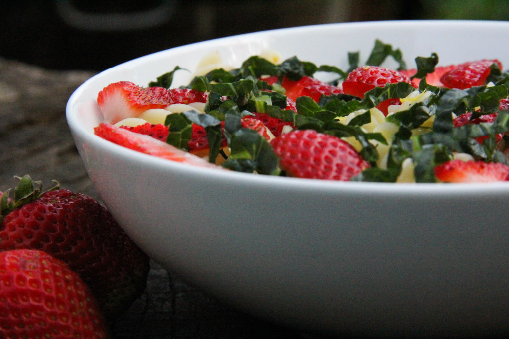 Strawberry and Kale Pasta Salad Strawberry and Kale Pasta Salad. This pasta salad is perfect for a quick lunch or dinner on those busy days!