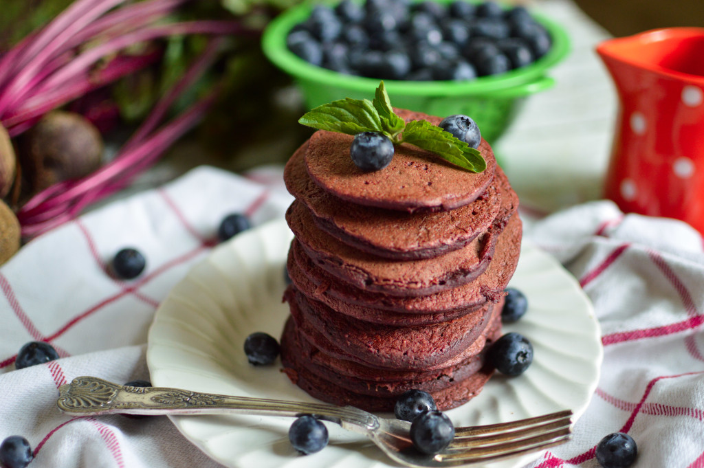 Natural Red Velvet Oatmeal Pancakes Natural Red Velvet Oatmeal Pancakes. These are delicious and healthy!