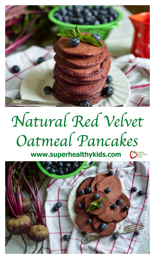 FOOD - Natural Red Velvet Oatmeal Pancakes. These are delicious and healthy! http://www.superhealthykids.com/natural-red-velvet-oatmeal-pancakes/ FOOD - Natural Red Velvet Oatmeal Pancakes. These are delicious and healthy! http://www.superhealthykids.com/natural-red-velvet-oatmeal-pancakes/