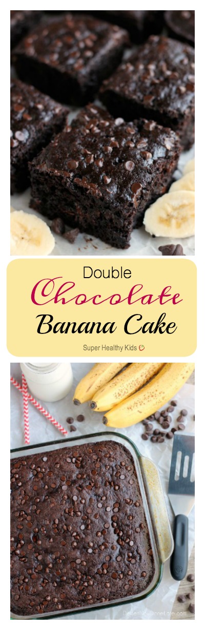 FOOD - Banana Chocolate Chip Muffins. Kids love these healthy and delicious muffins! http://www.superhealthykids.com/double-chocolate-banana-cake/ FOOD - Banana Chocolate Chip Muffins. Kids love these healthy and delicious muffins! http://www.superhealthykids.com/double-chocolate-banana-cake/