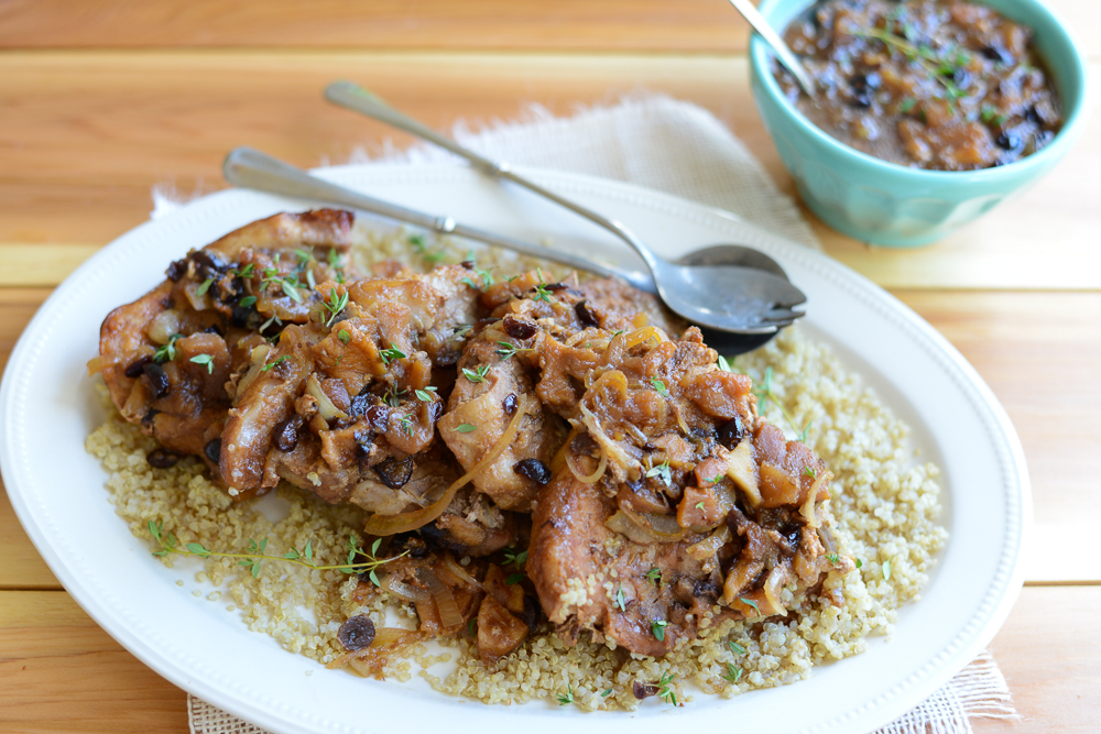Slow Cooker Pork Chops. Sweet, savory, , melt in your mouth. The perfect comfort dinner for Fall. www.superhealthykids.com