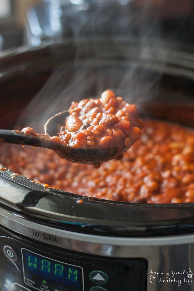 Slow-Cooker Vegetarian Chili Recipe Slow-Cooker Vegetarian Chili - just 5 minutes to throw everything in the crock-pot. 4 hours later, and you have a hearty meal that is sure to warm you from the inside! www.superhealthykids.com