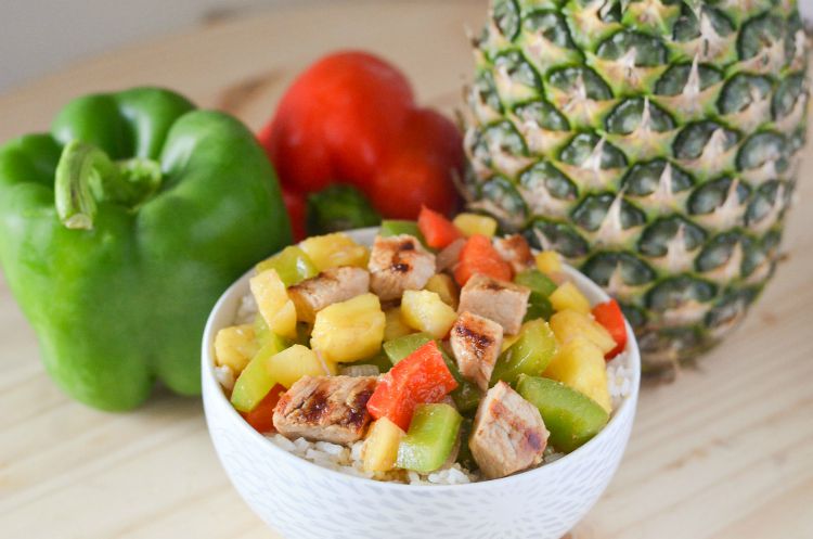 Grilled Pork Chops with Pineapple and Peppers Recipe Grilled Pork Chops with Pineapple and Peppers Recipe