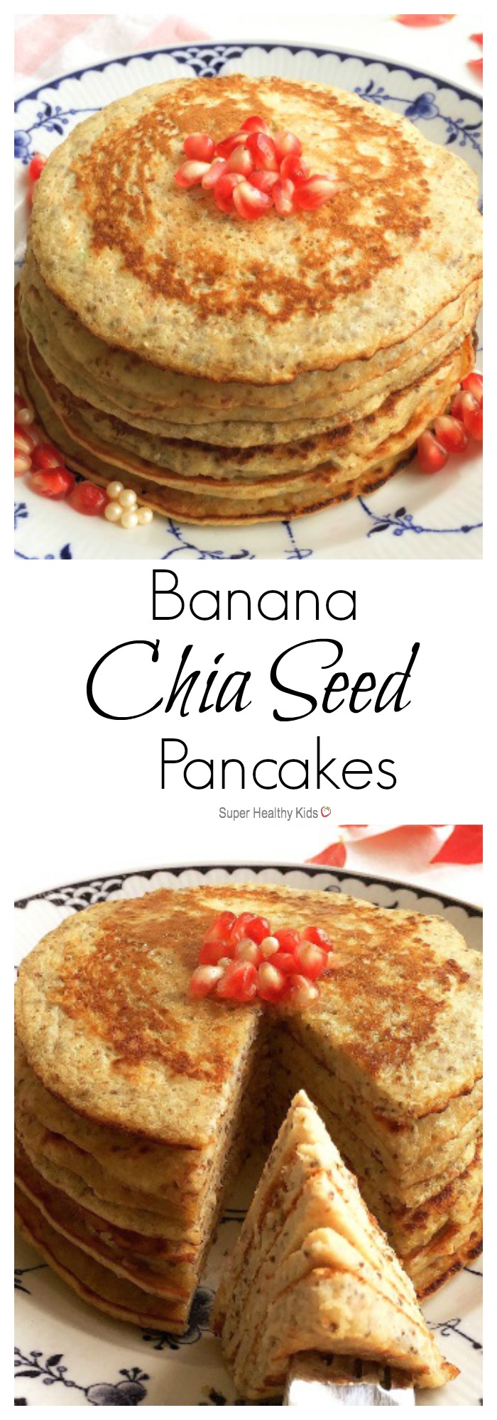 Banana Chia Seed Pancakes. Naturally sweet and filled with antioxidants, fiber, and protein! http://www.superhealthykids.com/banana-chia-seed-pancakes/ Banana Chia Seed Pancakes. Naturally sweet and filled with antioxidants, fiber, and protein! http://www.superhealthykids.com/banana-chia-seed-pancakes/
