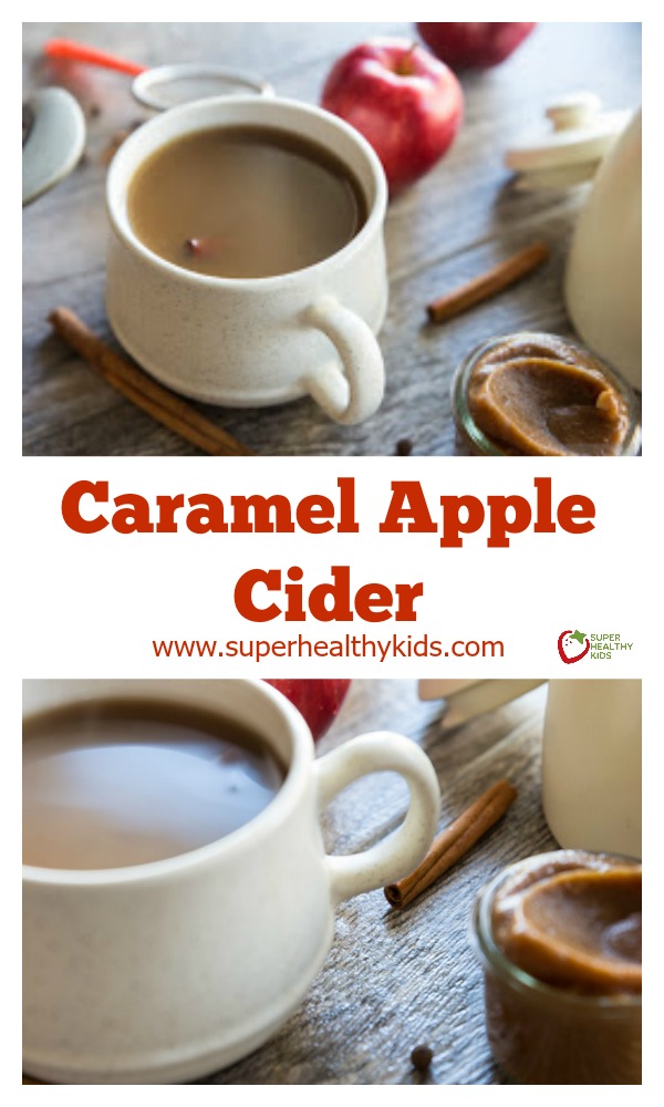 Caramel Apple Cider. You won't want to miss this delicious recipe for the holidays. A sweet comforting mug of wonderful deliciousness! http://www.superhealthykids.com/caramel-apple-cider/ Caramel Apple Cider. You won't want to miss this delicious recipe for the holidays. A sweet comforting mug of wonderful deliciousness! http://www.superhealthykids.com/caramel-apple-cider/
