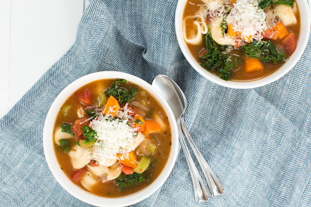 Easy Vegetable Tortellini Soup Easy Vegetable Tortellini Soup on Super Healthy Kids