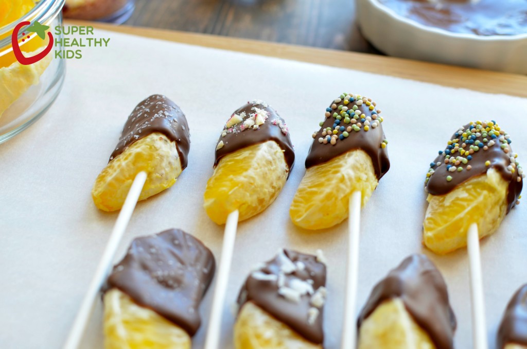 Chocolate Dipped Oranges Chocolate Dipped Oranges! Simple steps to your kids next favorite kitchen activity