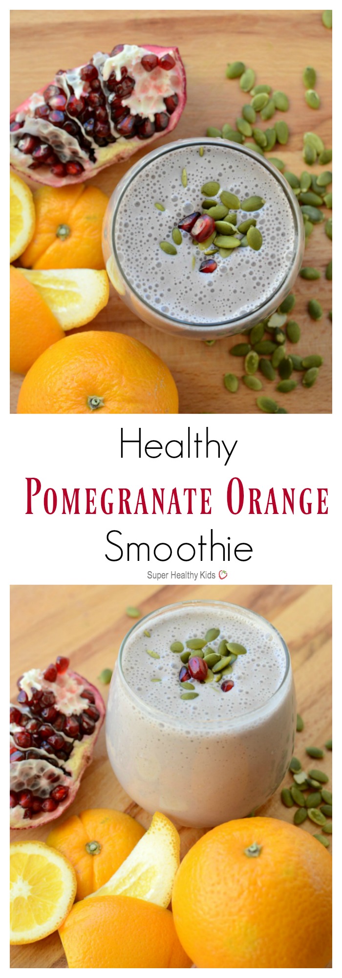 Healthy Pomegranate Orange Smoothie. Citrusy, sweet and amazingly refreshing! http://www.superhealthykids.com/healthy-pomegranate-orange-smoothie-january/ Healthy Pomegranate Orange Smoothie. Citrusy, sweet and amazingly refreshing! http://www.superhealthykids.com/healthy-pomegranate-orange-smoothie-january/