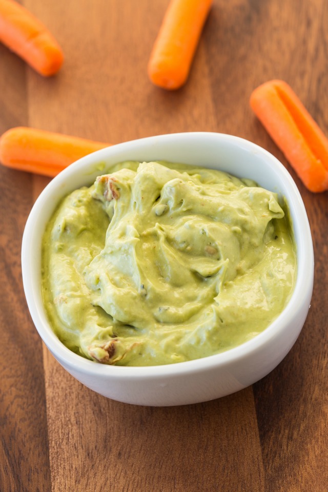 Creamy Blender Avocado Dip Creamy Guacamole made all in your blender! Super quick and amazing for snacks, or an appetizer. www.superhealthykids.com