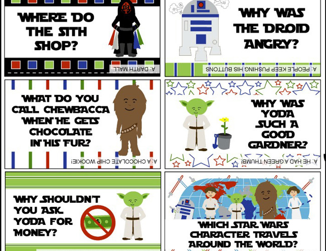 The Ultimate Lunchbox Joke Roundup Star Wars Jokes
