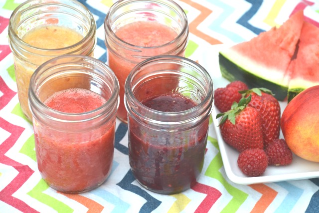 Fresh fruit slushies make a refreshing and hydrating summer drink without anything artificial. www.superhealthykids.com