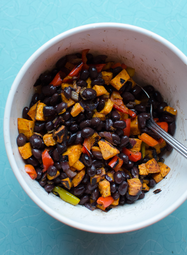 Roasted Sweet Potato and Black Bean Enchilada Stack Roasted Sweet Potato and Black Bean Enchilada recipe. www.superhealthykids.com