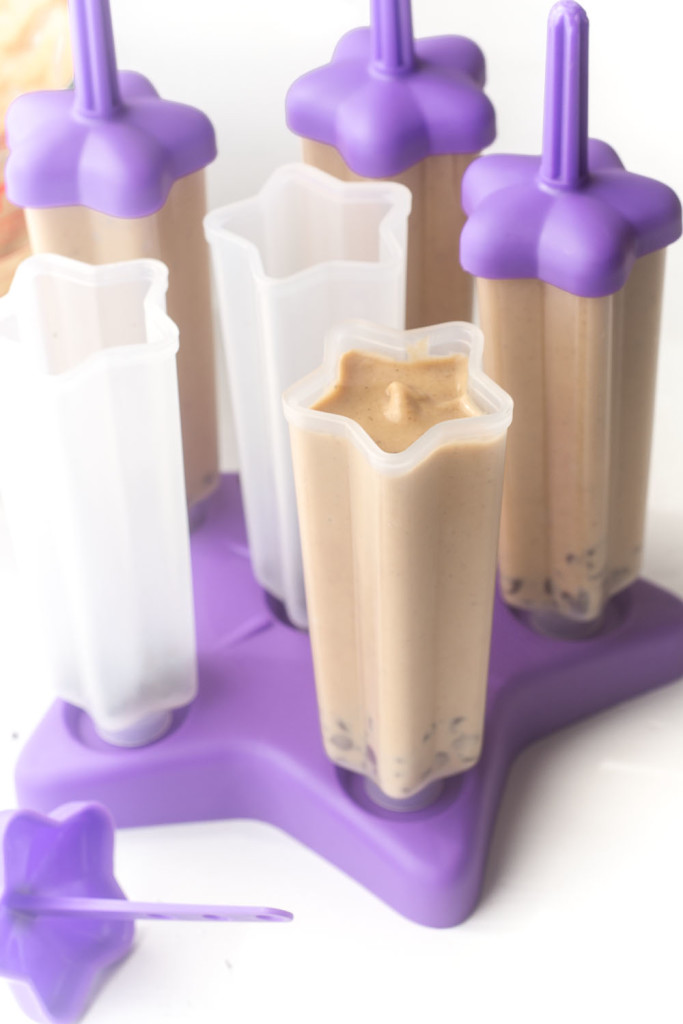 Peanut Butter Banana Yogurt Popsicles Peanut Butter Banana Yogurt Popsicles are a healthy way to cool down this summer! Rich, creamy and the perfect healthy treat for your sweet tooth! www.superhealthykids.com