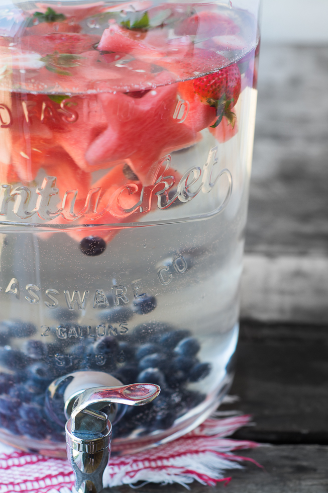 Star Spangled Fruit Infused Water Star Spangled Fruit Infused Water is the patriotic way to stay hydrated this summer! www.superhealthykids.com
