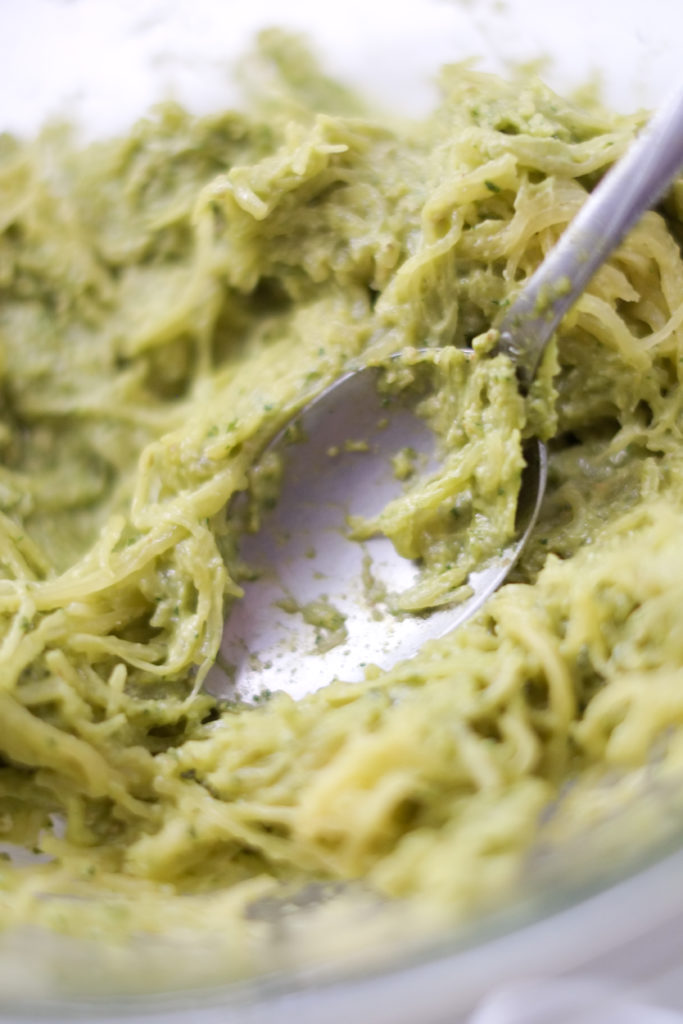 Avocado Pesto Spaghetti Squash Recipe Avocado Pesto Spaghetti Squash Recipe