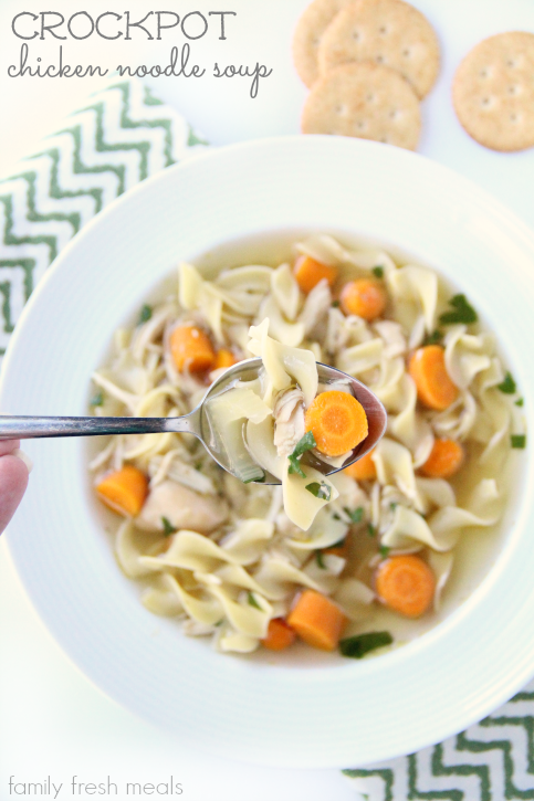 30 Fall Slow Cooker Recipes for Busy Weeknights Crockpot Chicken Noodle Soup