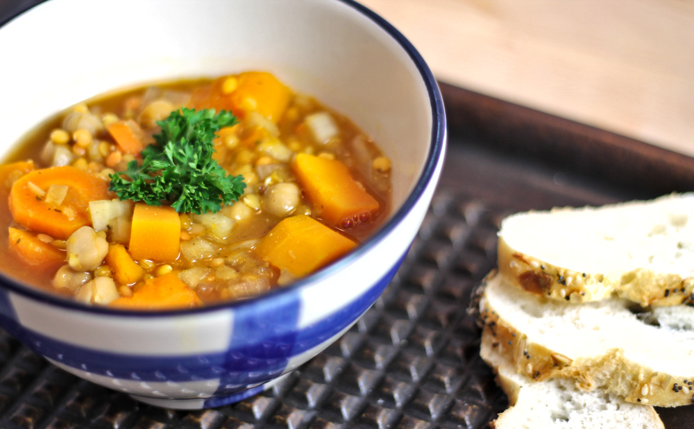 30 Fall Slow Cooker Recipes for Busy Weeknights Crockpot Red Lentil Chickpea Squash Soup