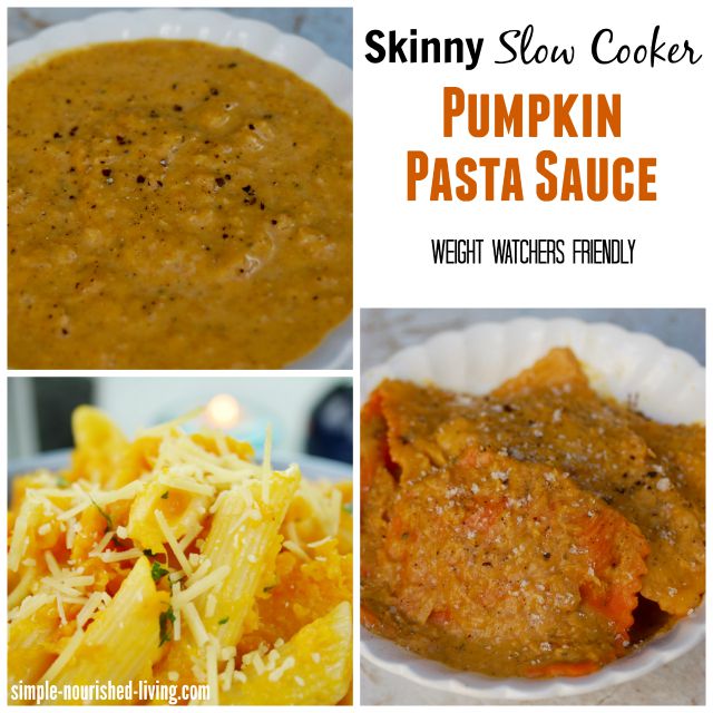 30 Fall Slow Cooker Recipes for Busy Weeknights Skinny Slow Cooker Pumpkin Pasta Sauce