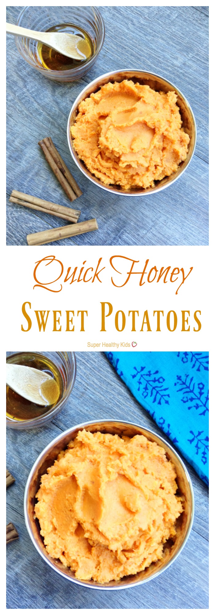 Quick Honey Sweet Potatoes. Delicious twist on this classic side dish! http://www.superhealthykids.com/quick-honey-sweet-potatoes/ Quick Honey Sweet Potatoes. Delicious twist on this classic side dish! http://www.superhealthykids.com/quick-honey-sweet-potatoes/