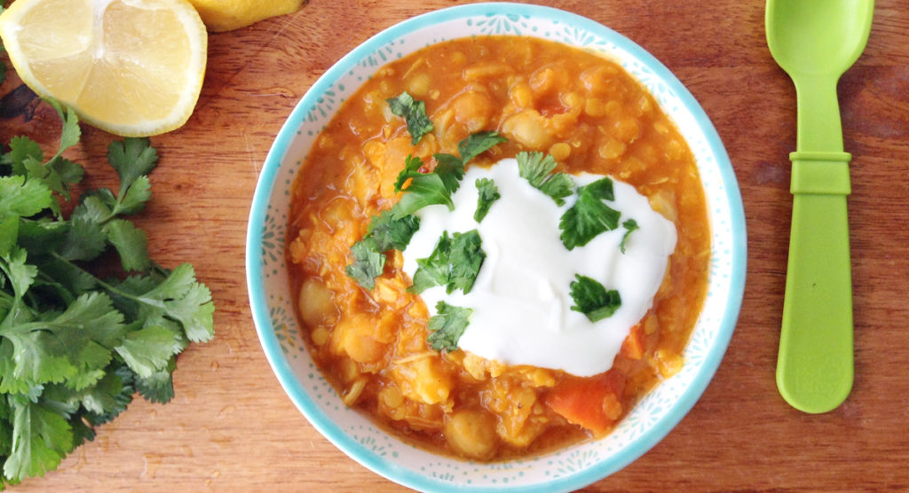 Kids' Curry with Chicken and Lentils Kids' Curry with Chicken and Lentils. Redefine “kid-friendly” with this mild, warming, healthy curry packed with protein and vegetables. http://www.superhealthykids.com/kids-curry-with-chicken-and-red-lentils/