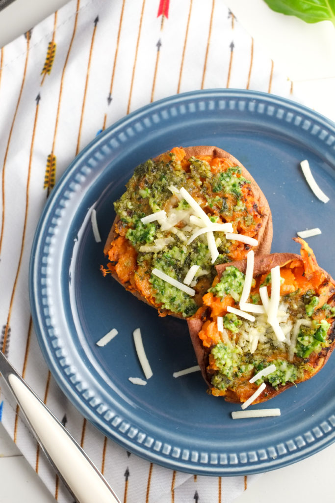 Smashed Sweet Potatoes with Spinach Pesto | Super Healthy Kids | Food and Drink